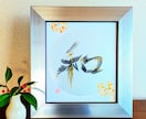 心整う♡和モダンな花文字アートを描きます 漢字一文字オーダー　インテリアに馴染むシックなモノクロ花文字 イメージ4