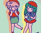 90年代少女漫画風ウェルカムボード描きます 90年代少女漫画風ウェルカムボード、カップルイラスト イメージ6