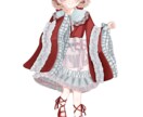 ふわっと甘可愛い等身イラストを制作致します ♡SNS使用、商標利用OK！お気軽にお問い合わせください⟡ イメージ2