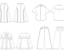 ハンガーイラスト作成します 現役アパレルメーカーデザイナー、元パタンナー です。 イメージ1