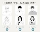 初対面で覚えられる✨似顔絵イラスト名刺を作成します シンプル×おしゃれデザイン｜名刺交換が会話に変わる イメージ4