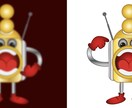 ベクター作成します。解像度低い画像からも可能ます ロゴやマークを編集可能なベクターファイルへ変更します イメージ1