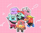 ポップで楽しいモンスターアイコン作ります あなたの「 好き 」でイメージしたモンスターを描きます！★ イメージ5