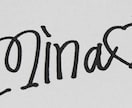 手書き！名前で"可愛い"オリジナルサイン考えます プリクラの落書きにオススメ☆自分の目印に持ち物に書いても◎ イメージ1