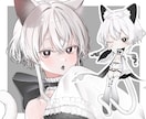 かわいい女の子や男の子を描きます シンプルなものからポップなもの、お顔アップや立ち絵など！ イメージ1