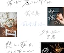 習字師範が幅広く対応☆美文字、エモ字、手書きします 商用利用OK◎ 筆文字も、お洒落な英字もお任せ下さい！ イメージ8