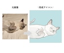 あなたのペットをアイコンに！イラスト描きます ゆるくてやさしいタッチで仕上げます♪ イメージ4