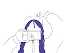 お好みのデザインでお写真を線画イラストにします SNSアイコンやブログ、挿絵にも！ イメージ5