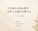 タロット鑑定書｜悩みを整理し今と未来を読み解きます カードが導く◇感情に振り回されないためのメッセージ。 イメージ2