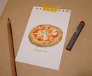最短2日/メニューやSNS用食べ物イラスト描きます 水彩色鉛筆・パステル・線画の3つのテイストから選択できます イメージ1