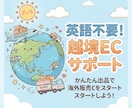 越境EC出店＆海外販売を丸投げいただけます 英語が苦手でも安心！越境ECを検討している方へ総括サポート イメージ1