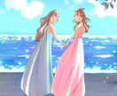 商用利用可＊透明感のある背景付きイラスト制作します YouTubeやサムネ画像、SNSイラスト、HP挿絵などに＊ イメージ1