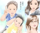 お写真をもとに、透明感あるふんわりソフトな似顔絵にします♪ 全身可！ イメージ2