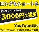 丁寧で見やすい動画を学生が編集します 初心者の方も安心！誠実に素早く対応します イメージ1
