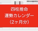 リピーター様専用‼️四柱推命運勢カレンダー作ります 生年月日から導かれるあなただけの『運勢カレンダー』2ヶ月分 イメージ2