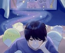 サムネや動画など多岐に渡って使える一枚絵描きます アニメ塗りや厚塗り、男性、女性、デフォルメ何でもいけます！ イメージ6