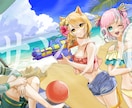 ご要望のシュチュエーション一枚絵を描きます ご要望シュチュエーションで美少女絵描けます。 イメージ2