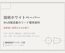 製造業のリード獲得用ホワイトペーパーを制作します 2012〜2024年機械設計。現場の言葉で書けます イメージ1