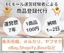 楽天やBase、メルカリなどの商品登録代行します 運営歴8年で一連の流れも把握しており安心です。 イメージ1