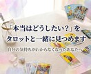本当はどうしたい？をタロットと一緒に見つめます 自分の気持ちがわからなくなったあなたへ イメージ1