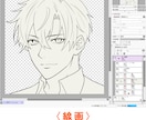あなたのラフをキレイな線画にペン入れします ラフはあるけど線画が苦手な人へ｜塗りやすく清書します！ イメージ3