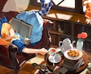 あなたがイメージする世界をイラストにします 背景ありの一枚絵、キャラクターデザインも対応 イメージ5