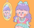 ファンシーポップな挿絵/カットイラスト描きます ご利用用途にあったポップでかわいいイラストを制作します。 イメージ1