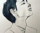 あなたの魅力的な似顔絵描きます 写真をもとに鉛筆画で味のある、線画のような似顔絵描きます。 イメージ7