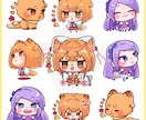 ゆる~いデフォルメキャラ【ミニキャラB】描きます SNSアイコン・グッズ・動画素材等ご自由にお使いください！ イメージ2