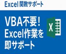 Excel基本操作・関数サポートします VBA不要！Excel作業を即サポート イメージ1