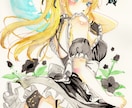 ご自身のAIイラストをアナログで描き直します 塗り絵師がAIイラストに命を吹き込みませます！ イメージ1