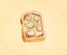 手描き風のあたたかい食べものイラスト制作します ぬくもりを届けたい、そんな場面で活躍します イメージ4