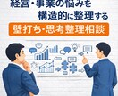 経営や事業の悩みを整理する壁打ち相談を受け付けます 経営や事業の方向性について相談できます イメージ1