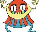 シュールなキモカワイラスト作成します とにかく変な絵、シュールな絵を描くのが好きです イメージ3