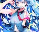 かわいくて色鮮やかなイラスト作成します 美少女キャラ、背景込みの一枚絵、サムネイル、など イメージ8