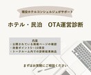 ホテル・民泊のOTAページを診断します 現役ホテルスタッフが、文章・プラン名を予約者目線でチェック イメージ1