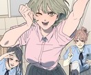 キャラクターの魅力が伝わる一枚絵を制作します 表情・仕草・構図で魅せる一枚絵を制作します イメージ5