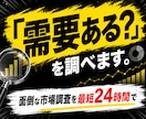 完全丸投げ！面倒な市場リサーチを迅速に代行します コンテンツ作成に必要不可欠な悩み調査。最短24時間以内に提供 イメージ1