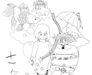 オリジナルイラスト提供します カード、アイコン、ヘッダー、スマホケースなどにご利用ください イメージ1