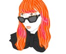 おしゃれなアイコン、似顔絵を描きます 雰囲気のあるイラスト/SNS/ブログ/アイコン イメージ1