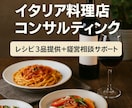 レシピ開発とマネジメント相談でお店を強くします イタリア料理店専門★レシピ提案＋経営相談サポート イメージ1