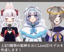 安価版：Live2Dモデルお作りします Vtuber用のモデルお作りします イメージ1