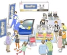 高品質！ちょっぴりパースの挿絵イラストを描きます 背景 小物の指定無料！ビジネス、宣伝広告、挿絵に イメージ5