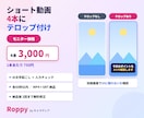 ショート動画4本にテロップを付けます AI文字起こし＋人力チェック｜1本あたり750円 イメージ1