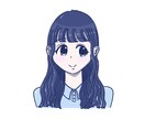なんでもOK！かわいい女の子のアイコン描きます ♡基本的になんでもOK！♡似顔絵も可です♡ イメージ2