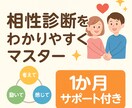 ２か月サポート付★ゼロから学べる相性診断提供します 【初心者OK】相性診断を楽しくすぐにマスターできます イメージ1
