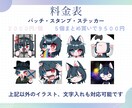 配信に使えるデフォルメスタンプ描きます オリジナルのアイコンやスタンプに最適！ イメージ2