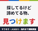 何でも探します｜探してるけど諦めてる物見つけます オークション・フリマ・海外サイトまで横断調査。廃盤品もお任せ イメージ1