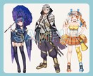 イラスト描きます キャラクターデザインも承ります！ イメージ2