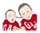 お写真をもとにイラストを描きます あなたの思い出をお手頃価格でもーっと素敵なものに！ イメージ8